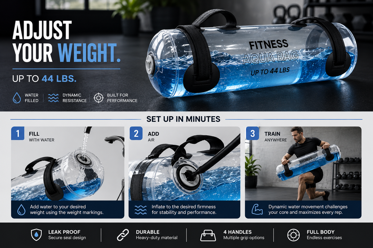 AQUABAG™ | Adjustable Water Weight Training Bag
