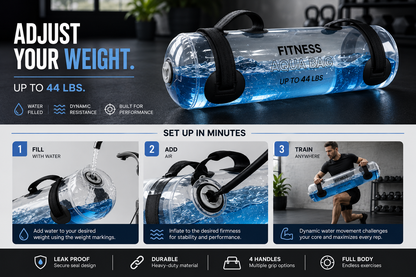 AQUABAG™ | Adjustable Water Weight Training Bag